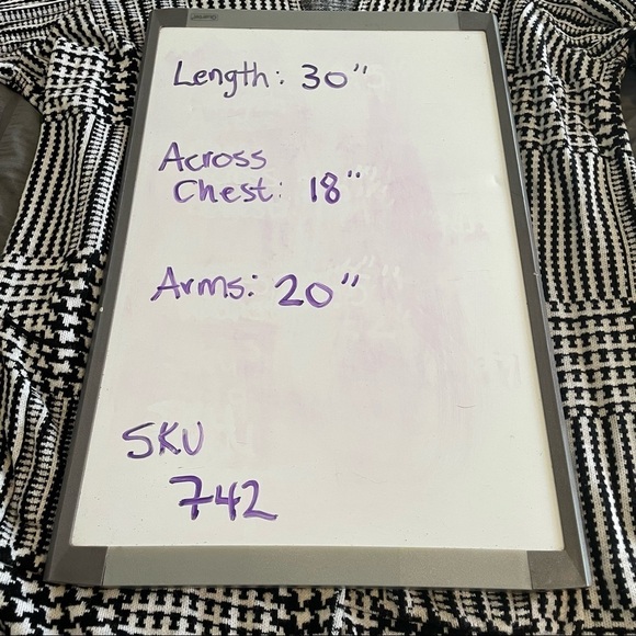 Joan Vass black white open front cardigan sweater - Picture 9 of 9